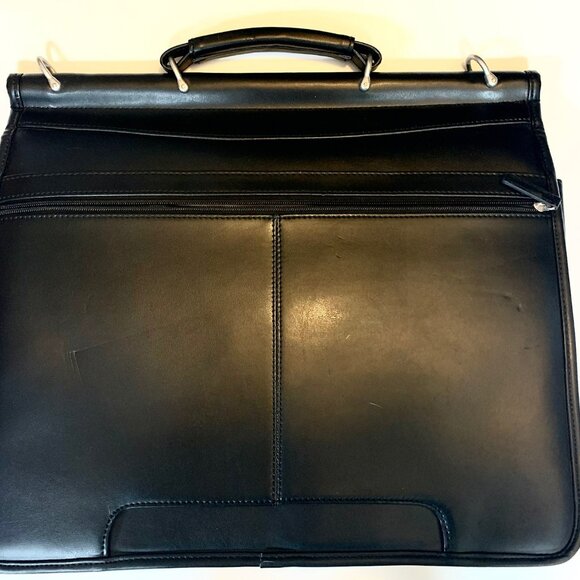 Samsonite Black Leather Portfolio Briefcase - Picture 4 of 15